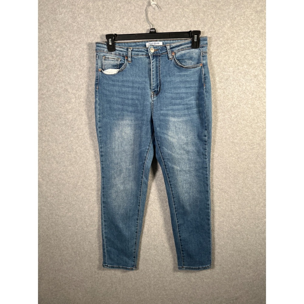 Wax Jeans Womens 9/29 Blue Denim Medium Wash Cotton Stretch Skinny Leg Outdoor
